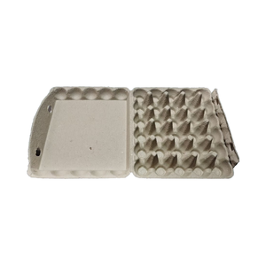 קרטון ביצים מתכלה ידידותי לסביבה 6/12/30 ביצים לבן צבע טבעי עיסת נייר יצוקה קופסת ביצים מכירה ישירה מהמפעל - Product Image 1