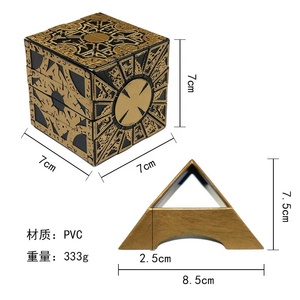 Boîte à puzzle Hellraiser 1:1, figurines mobiles de l'horreur et du traumatisme, série de films Hellraiser, <span class=keywords><strong>cube</strong></span> Hellraiser, figurine de Pinhead, jouet - Product Image 6