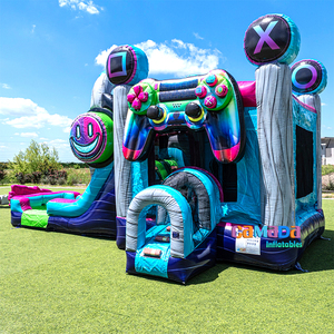 Château gonflable sur le thème des jeux vidéo, château gonflable géant pour fête, château gonflable ou combo pour fête d'enfants - Product Image 4