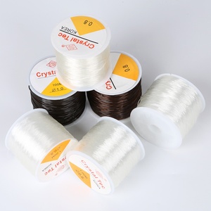 0.5/0.6/0.7/0.8/1.0mm 100 mètres de <span class=keywords><strong>fil</strong></span> élastique transparent en cristal de polyuréthane <span class=keywords><strong>pour</strong></span> bracelets - Product Image 2