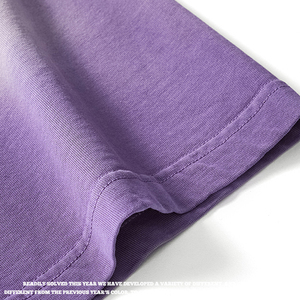 Camiseta Tie Dye Personalizable con Logotipo, 230GSM, Hombros Caídos, Algodón Grueso, Camiseta Blanca para Impresión al por Mayor, Bordado Unisex - Product Image 4