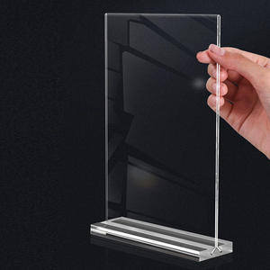 Nguồn nhà máy tùy chỉnh kích thước bảng sử dụng truy cập tác phẩm nghệ thuật hiển thị đứng A4 /A5/A6 Máy tính để bàn trong suốt Acrylic chủ thẻ dấu hiệu - Product Image 3