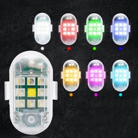 Feux de signalisation clignotants pour voiture, moto, drone, 7 couleurs, feux de positionnement, feux de signalisation d'avion, feux stroboscopiques, télécommande sans fil