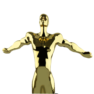 La scultura sportiva di alta qualità assegna trofei d'oro <span class=keywords><strong>Oscar</strong></span> in metallo - Product Image 5