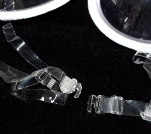 Sujetador Invisible Transparente de Plástico Transparente con Tirantes de <span class=keywords><strong>Copa</strong></span> 3/4 para Mujer, Estilo Bar, con Efecto Push-Up y Transparencia - Product Image 5