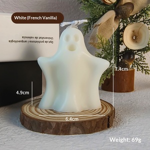 Vela Aromática con Figura 3D de Fantasma y Calavera, Vela de Cera de Soja, Decoración para Halloween, Ambiente Festivo, Regalo - Product Image 6