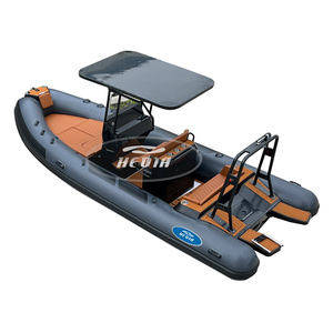 Bote de Lujo Inflable de 600 cm <span class=keywords><strong>con</strong></span> Casco Semirrígido de 20 pies, Consola Central y <span class=keywords><strong>Motor</strong></span> - Product Image 1