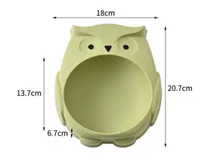 Stilvolle Blumen-Katz-Schüssel einzigartige individuelle Haustierschalen ungiftig sicher für Haustiere Kunststoff-Haustierschüssel