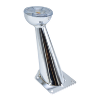 Pieds d'armoires de cuisine en métal chromé 130mm en chrome moderne en gros pour le remplacement