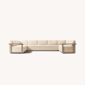 Ensemble de canapés modulaires en teck pour l'extérieur, idéal pour appartement, salle de sport, villa, patio, jardin, pour les loisirs en plein air - Product Image 6