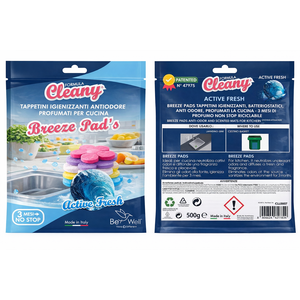 Cleany Breeze Pads 500g Active Fresh Désodorisant pour cuisine - Product Image 1