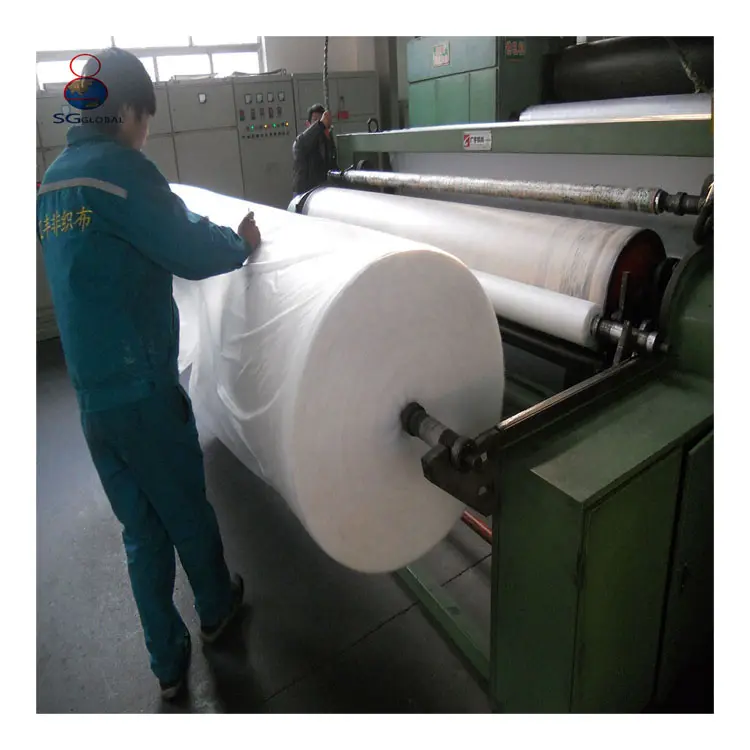 Rolls for Mask Saturated Bonded 100% Virgin PP Spunbond Non Woven Fabric Waterproof Fabric for Bags Plain Nonwoven Medium Weight