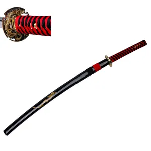 Hochwertige chinesische Drachenschwerder handgefertigtes individuelles Spielzeugschwert japanisches Samurai-Holzschwert