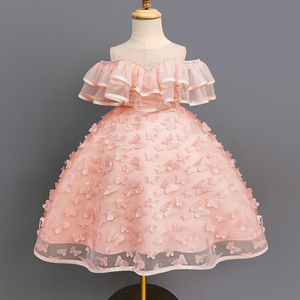 Enfant en bas âge bébé fille Tulle robe nouveau-né filles 1 an fête d'anniversaire moelleux robe fleur bébé manches bouffantes vêtements pour les mariages - Product Image 5