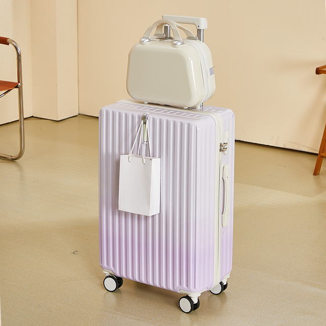 New Arrival Aero Travel Abs+pc Vintage Style Chinese Pink Good Luggage Carry on Travelling case Suitcase Luggage Travel Bag