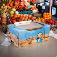Boîtes en papier durables en carton de fruits pour un transport et un stockage pratiques des fruits frais