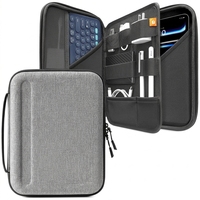 Étui pour tablette en polyester avec logo personnalisé, 11/13 pouces, EVA, compatible avec Macbook et iPad Pro 12,9 pouces