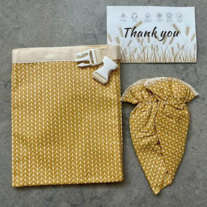 Bolsas de pan de cera de abeja para pan casero con tapa de cuenco, bolsa de almacenamiento de congelador para mantener fresco, juego de bolsa de comida de pan de masa fermentada para hornear - Product Image 2