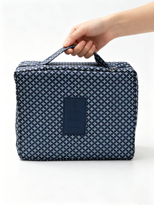 Bolsa de Cosméticos Portátil Personalizada para <span class=keywords><strong>Mujer</strong></span>, con Estampado de Flores Rosadas, Acolchada, Bolsa de Maquillaje, Bolsa de Aseo para Viaje - Product Image 2