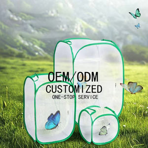OEM renk Pop Up böcek <span class=keywords><strong>Cage</strong></span> kafes teraryum temizle Mesh muhafaza katlanabilir kelebek kafes - Product Image 1