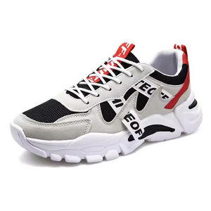 Zapatillas de Running Modernas para Hombre, Ligeras, con Suela Gruesa y Amortiguación, Cierre con Cordones, Suela de PU, Cómodas y a la Moda - Product Image 1