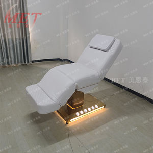 Lusso moderno elettrico 4 motore letto di bellezza professionale Spa letti rosa curvo ciglia per mobili da salone - Product Image 2