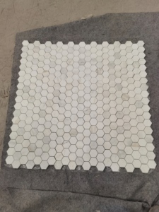 Mosaico de Mármol Hexagonal Blanco Pulido Centurymosaic, Mosaico Blanco Glorioso para Decoración de Paredes y Pisos de Baños, Cocinas y Duchas - Product Image 4