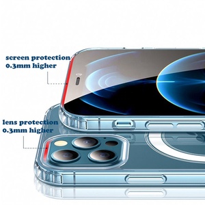 <span class=keywords><strong>Custodia</strong></span> per telefono con magnete per <span class=keywords><strong>iPhone</strong></span> 16 15 14 <span class=keywords><strong>Pro</strong></span> <span class=keywords><strong>Max</strong></span>, compatibile con caricabatterie wireless magnetico, <span class=keywords><strong>trasparente</strong></span>, antiurto - Product Image 6