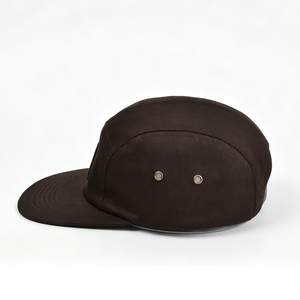 Casquette de camping vintage américaine à 5 panneaux, réglable, à visière incurvée, tendance, brodée à la main avec patch en caoutchouc, pour l'extérieur et la protection solaire - Product Image 2