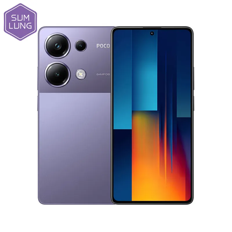 الإصدار العالمي الأصلي POCO M6 Pro الهاتف الذكي 256GB/512GB Helio G99-Ultra 64MP مع OIS 120Hz AMOLED 67W شحن تربو