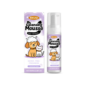 <span class=keywords><strong>Mousse</strong></span> <span class=keywords><strong>nettoyante</strong></span> sans rinçage pour chiens et chats, séchage rapide, toilettage doux, utilisation en salle de bain, 100 ml, Eleljoy - Product Image 1