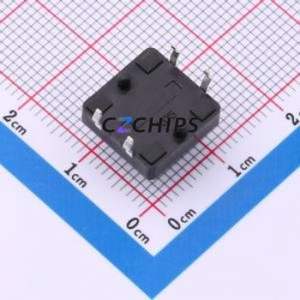 Q1L732120 Tactile Switch Through hole Component (THT)-4P,12x12mm Switch Single Pole Single Throw Round Button 2.6N 12mm - Product Image 2