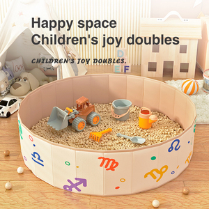 Aire de jeux pour enfants pliable et bon marché, en tissu rond, avec <span class=keywords><strong>piscine</strong></span> à balles en <span class=keywords><strong>mousse</strong></span> océanique douce pour les centres commerciaux et les écoles - Product Image 3