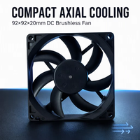 Ventilateur axial DC 9220 9,2 cm 12V 24V 92x92x20mm silencieux à moteur sans balais pour serveur vidéo et PC industriel