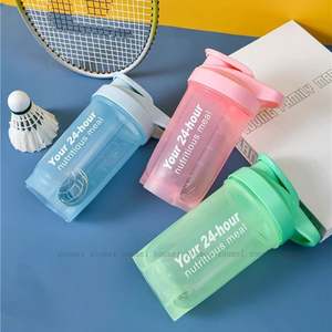 Custom Logo 500ml PP Shaker Water Bottle Wholesale <b>Gym</b> <b>Protein</b> Bottles Print Logo Sport Plastic BPA Free Promotion - Product Image 2