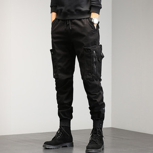 <span class=keywords><strong>Pantalon</strong></span> de travail décontracté pour hommes, taille moyenne, devant plat avec jambe formelle <span class=keywords><strong>Lin</strong></span> Autre tissu tricoté <span class=keywords><strong>Skinny</strong></span> Cotton Fabric Work Wear - Product Image 4
