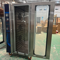 Four combiné automatique à 3 plateaux à petit pain rationnel avec vapeur pour boulangerie, grille rotative à gaz