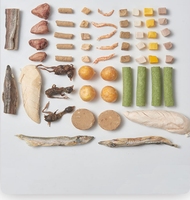 Bandes d'os cru à ingrédient unique Poisson multi-printemps Formule sans grains protéinés Friandises lyophilisées