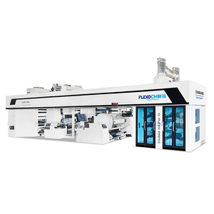 Máquina de Impresión Flexográfica Automática <span class=keywords><strong>CI</strong></span> de 6 Colores con Doble Torreta de Desenrollado y Rebobinado para Película Plástica - Product Image 1