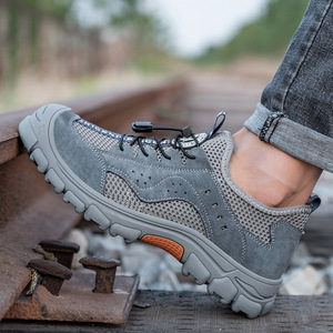 Zapatos de <span class=keywords><strong>Seguridad</strong></span> LUQUAN para Hombre y Mujer, Estilo Verano, Sin Cordones, Transpirables, Anti-aplastamiento y Anti-pinchazos, para el Trabajo - Product Image 1