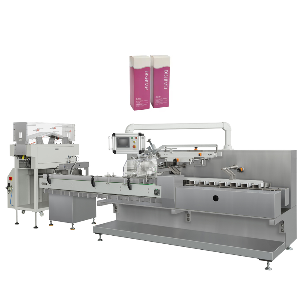 High Speed Food With Tray Carton Box Packing Machine Glue Sealing Cartoning Machine