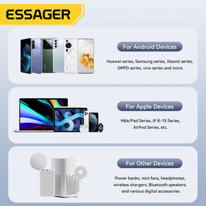 ESSAGER ES-CD43 QC4.0 PPS PD 65ワットUsb-AタイプC電話ラップトップ壁Gan高速充電器65 W Iphone Samsung用 - Product Image 6