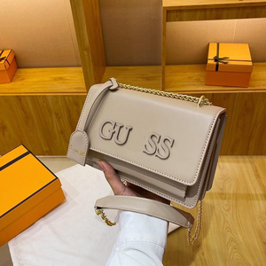 Bolsos de Hombro de Lujo para Mujer 2026 de la Marca <span class=keywords><strong>Guess</strong></span>, Bolsos Hechos a Mano con Cierre de Cremallera, Diseño Cruzado con Patrón de Cuero PU - Product Image 6