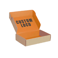 Cajas de embalaje de cartón corrugado de alta calidad, laminado mate en relieve, logotipo personalizado, accesorios de moda enviados, lámina
