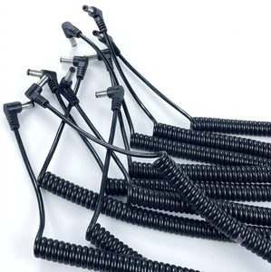 Cable de alimentación de cobre en espiral de ángulo recto de 5.5x2.5mm <span class=keywords><strong>para</strong></span> acopladores de CC serie PS700/DR, cable flexible en espiral de 1.5M, profesional - Product Image 3