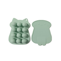 Fubon – Lot de 12 moules en silicone pour aliments pour bébés, bacs à glaçons, récipients de congélation avec couvercle à clip pour lait maternel