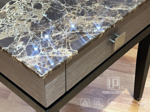 New Product Promotion With <b>Drawer</b> Italian Style <b>Small</b> Bedside Table Marble Slab Surface Wooden Bedside Table <b>Small</b> Bedside Table - Product Image 5