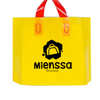 Sacs de courses personnalisés en PEHD découpés sur mesure, résistants à l'humidité, avec logo et couleur personnalisés, imprimés en sérigraphie pour chaussettes, chaussures et vêtements