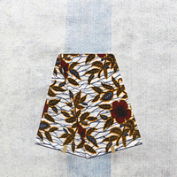 Tissu Popeline Imprimé Wax Africain 100% Coton Peigné Écologique Résistant au Rétrécissement pour Robes Chemises Entoilage Vêtements Fille