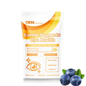 Vitaminas para el Cuidado de los Ojos de Marca Privada OEM, Suplemento de Luteína en Gomitas, Complejo de Arándanos, Betacaroteno, Luteína, Zeaxantina - Product Image 1